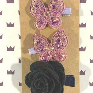 No Pull Hair Clips. Butterfly. For girls 2-99